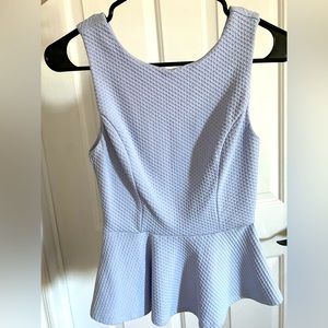 Periwinkle Peplum Top